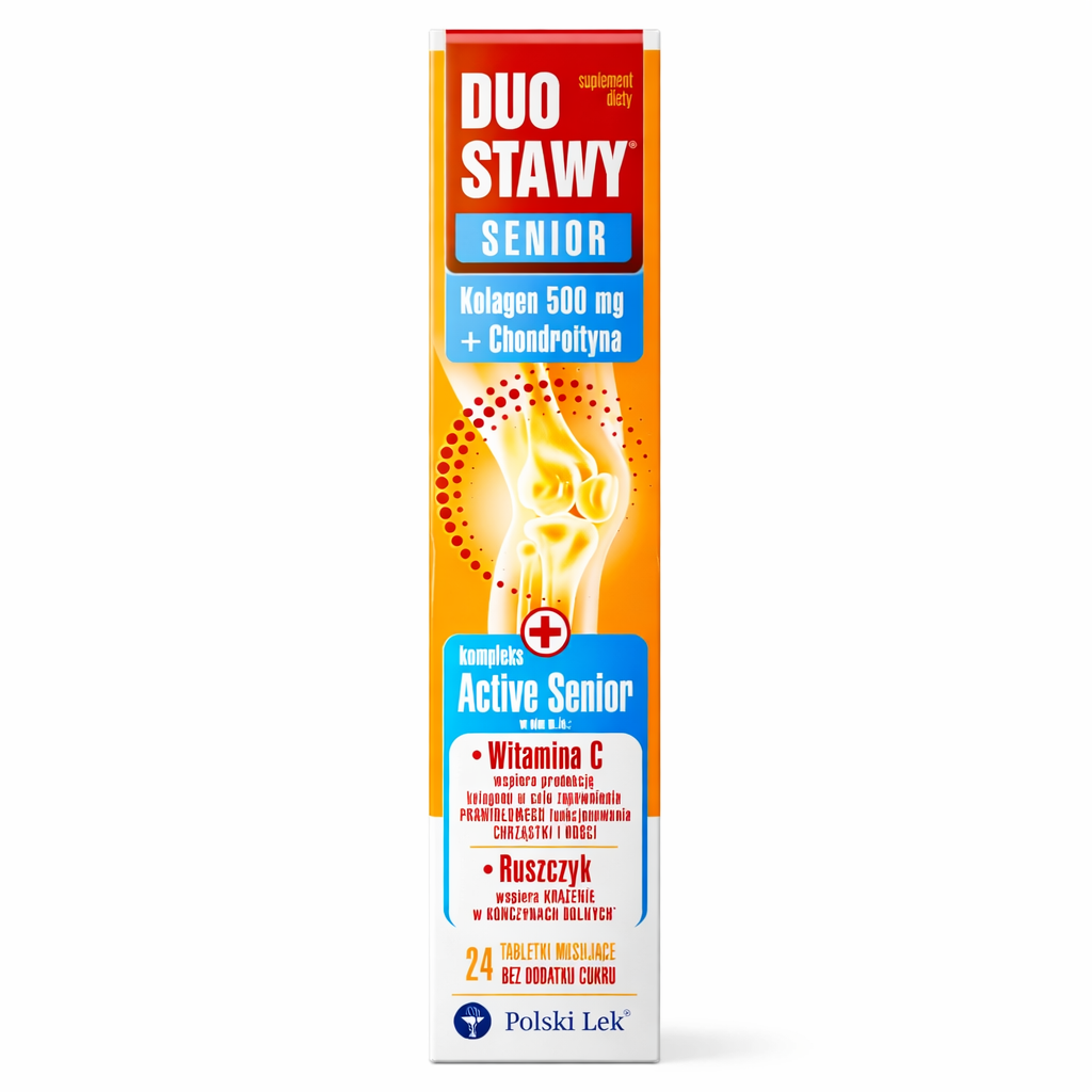 Duo Stawy Senior Collagen Chondroitin Joint Support Effervescent Tablets 24 Tablets