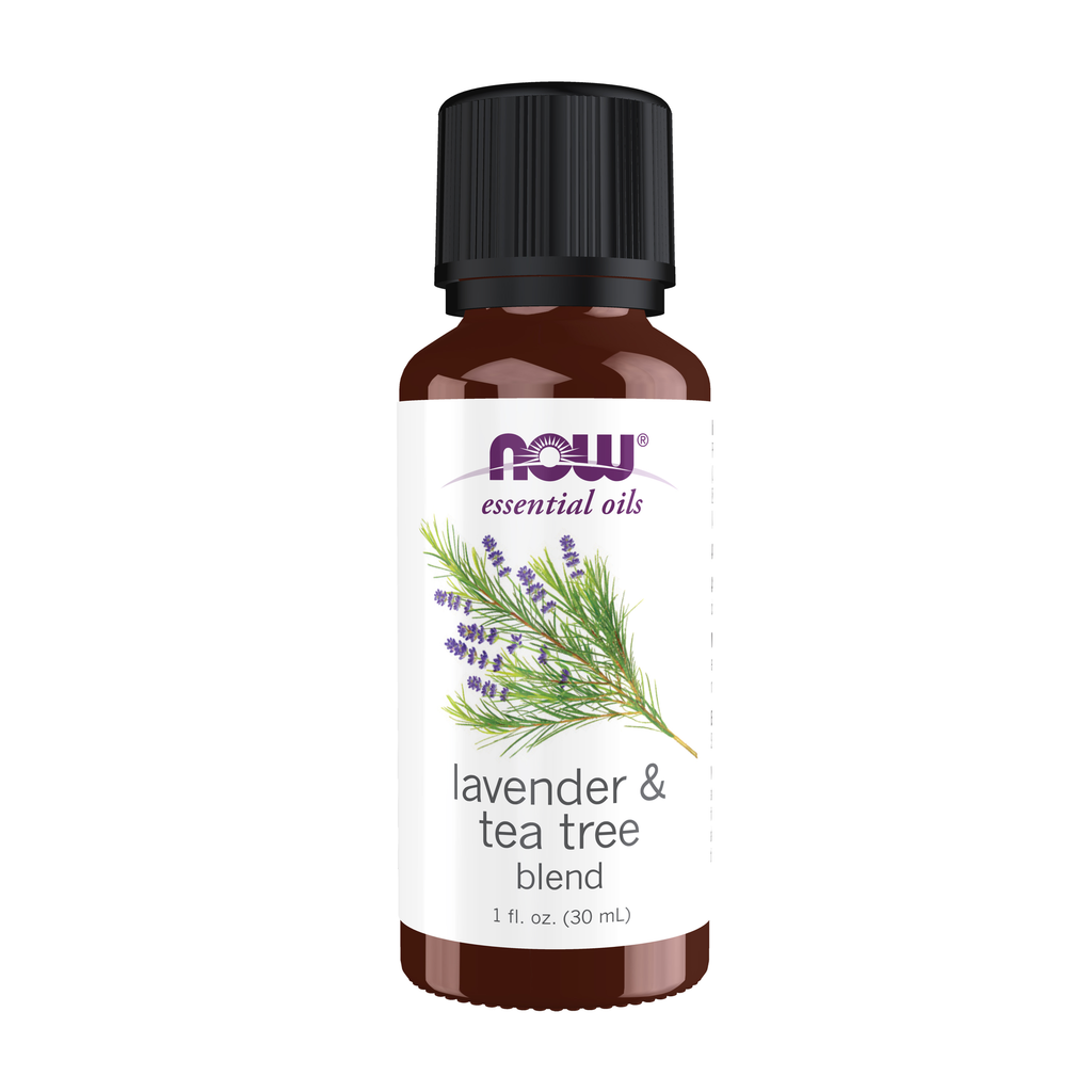 NOW Foods Lavender & Tea Tree Oil Blend - 1 fl. oz. / lawenda & olejek z drzewa herbacianego mieszanka - 1 fl oz