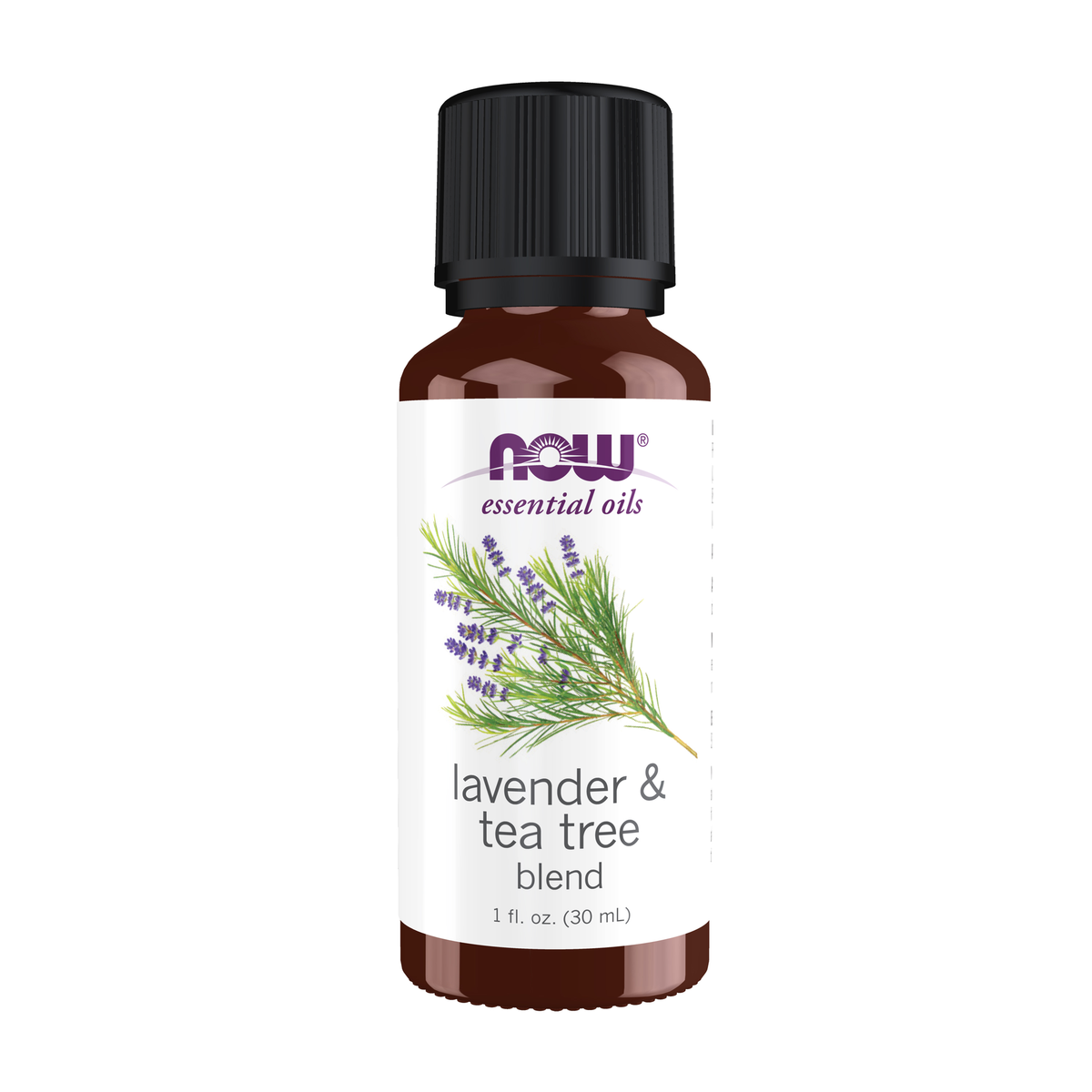 NOW Foods Lavender & Tea Tree Oil Blend - 1 fl. oz. / lawenda & olejek z drzewa herbacianego mieszanka - 1 fl oz