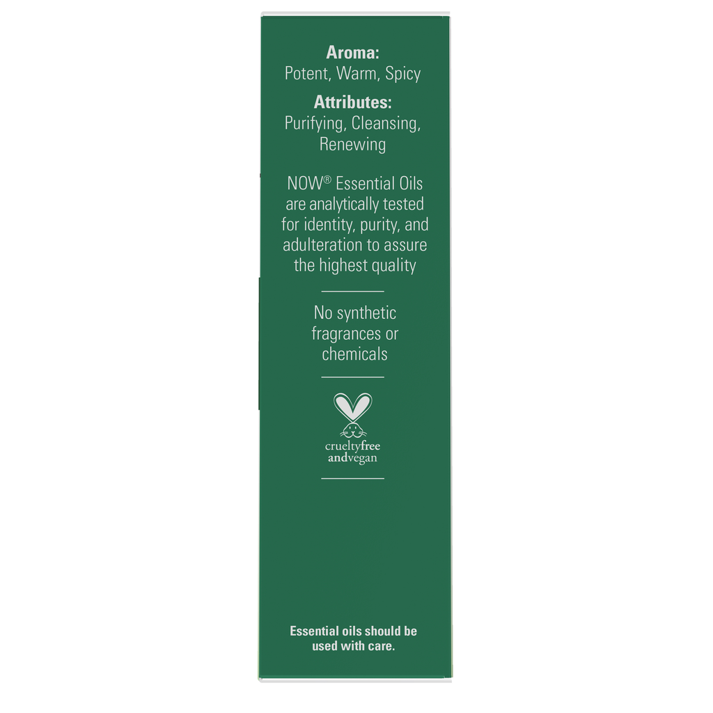 NOW Foods Tea Tree Essential Oil Blend, Organic Roll-On - 10 mL – Right label / Etykieta producenta
