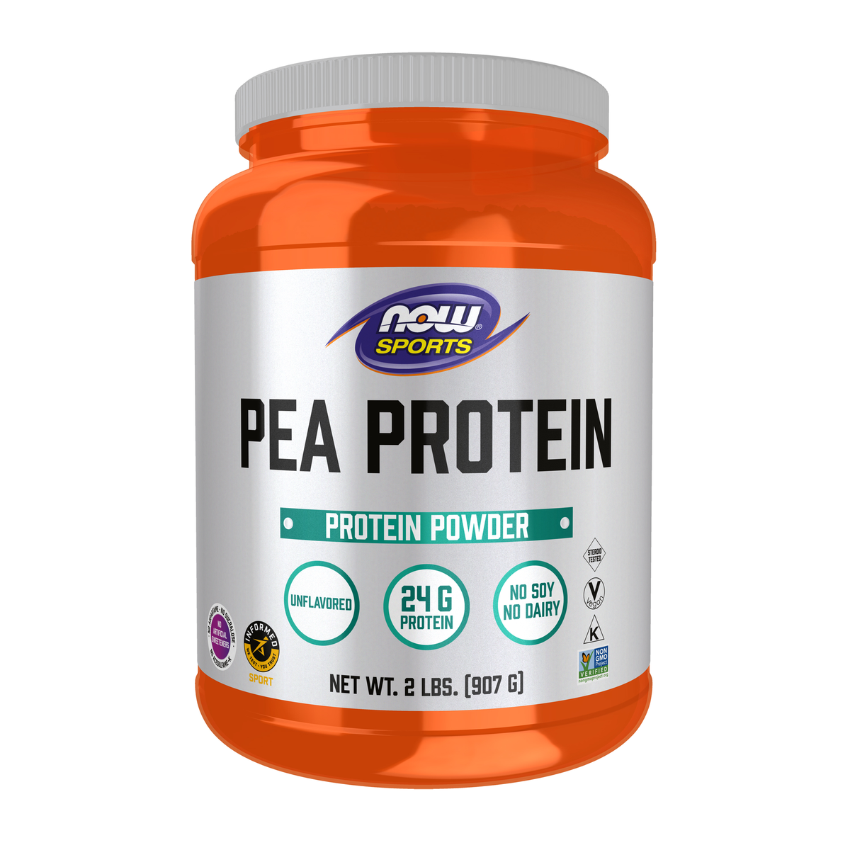 NOW Foods Pea Protein, Pure Unflavored Powder - 2 lbs. / białko grochu, czysty proszek bez dodatków smakowych - 2 lb