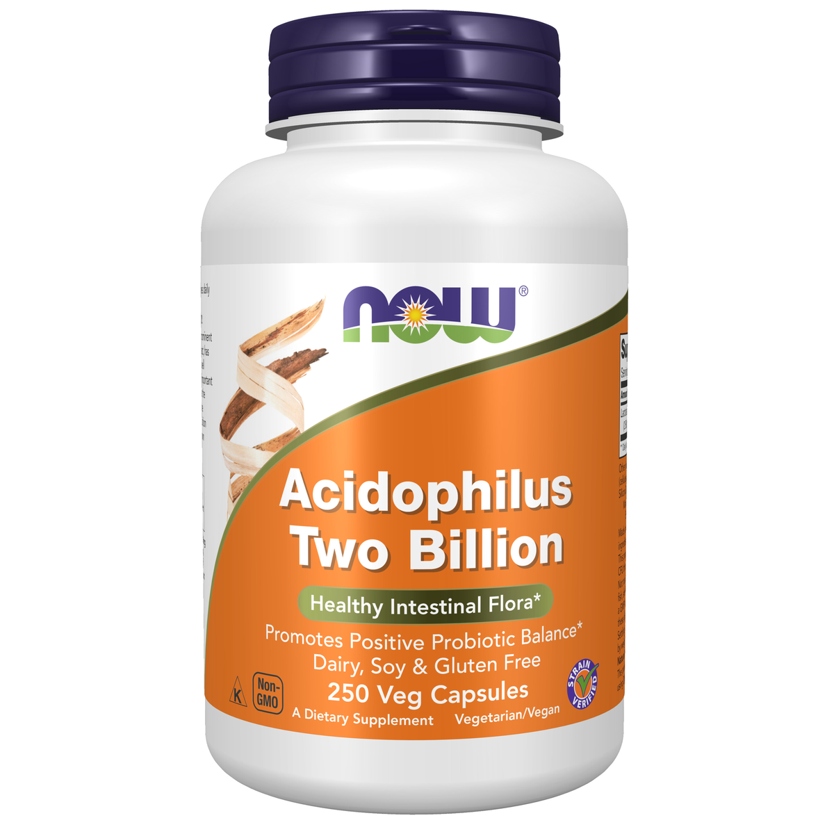 NOW Foods Acidophilus Two Billion - 250 Veg Capsules / Acidophilus Two miliardów - 250 kapsułek roślinnych