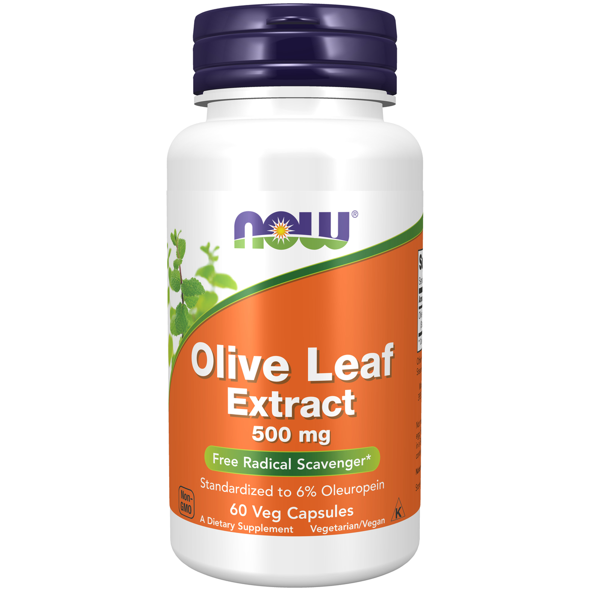NOW Foods Olive Leaf Extract 500 mg - 60 Veg Capsules / liść oliwny ekstrakt 500 mg - 60 kapsułek roślinnych