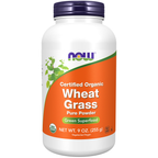 NOW Foods Wheat Grass Powder, Organic - 9 oz. / pszenica Grass proszek, produkt ekologiczny - 9 oz.