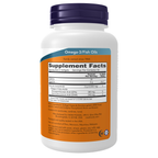 NOW Foods Omega-3 Fish Oil, Molecularly Distilled - 100 Softgels – Right label / Etykieta producenta