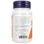 NOW Foods Vitamin E-400 With Mixed Tocopherols - 50 Softgels – Left label / Etykieta producenta