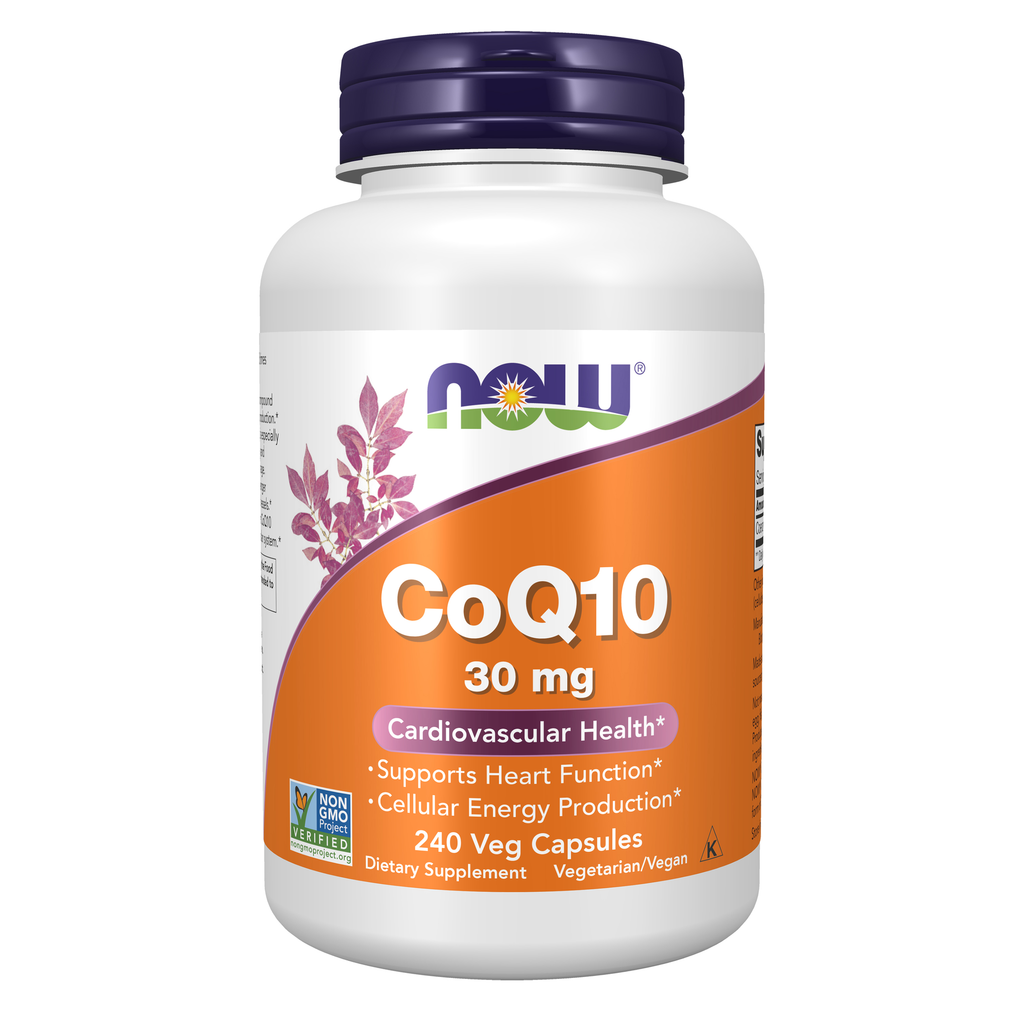 NOW Foods CoQ10 30 mg - 240 Veg Capsules / CoQ10 30 mg - 240 kapsułek roślinnych