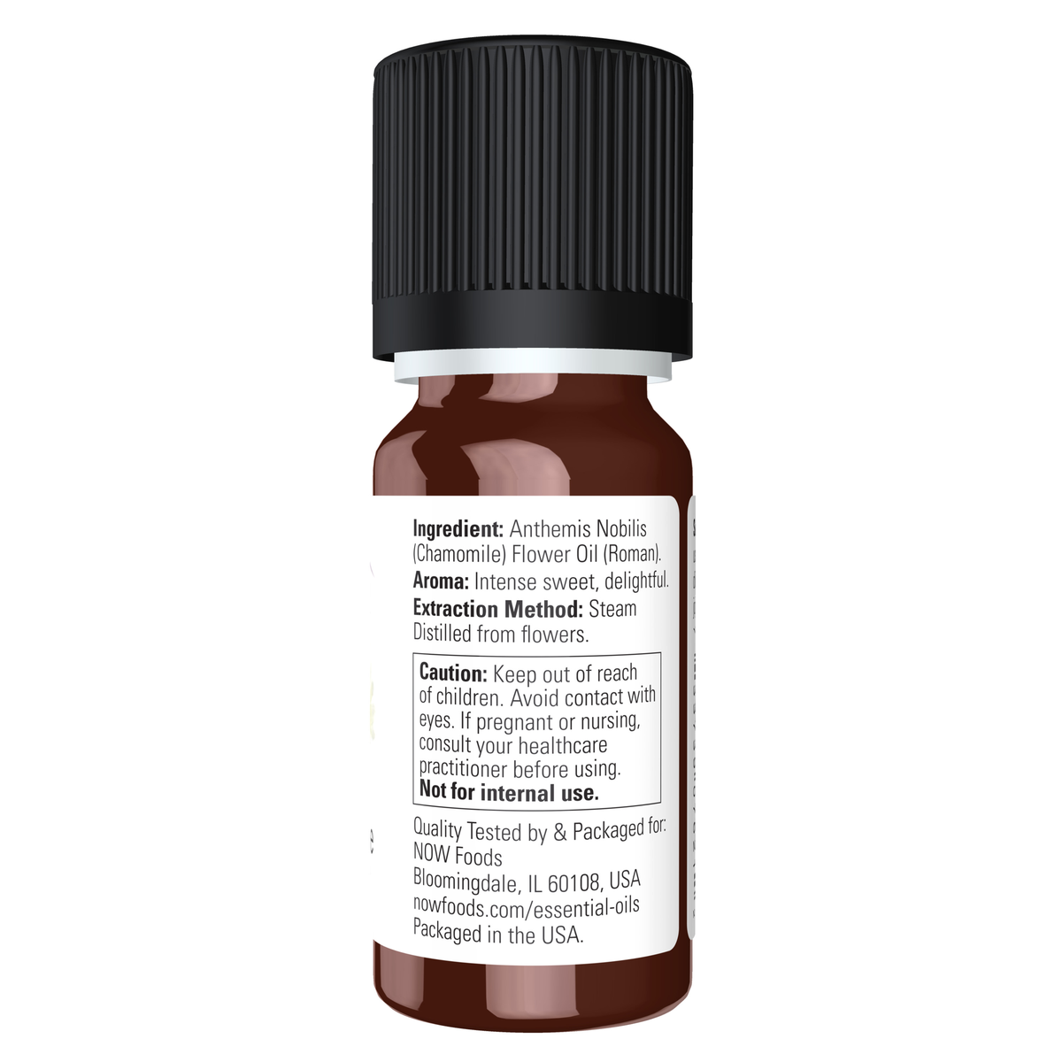 NOW Foods Chamomile Oil - .33 fl. oz. – Label details / Etykieta producenta