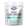 NOW Foods Plant Protein, Organic Unflavored Powder - 1 lb. / roślinny białko, produkt ekologiczny proszek bez dodatków smakowych - 1 lb.