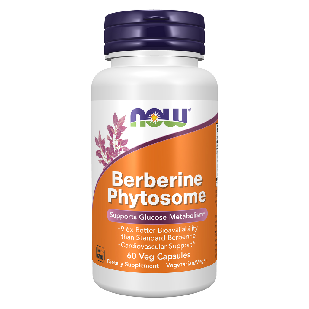 NOW Foods Berberine Phytosome 550 mg - 60 Veg Capsules / Berberine Phytosome 550 mg - 60 kapsułek roślinnych