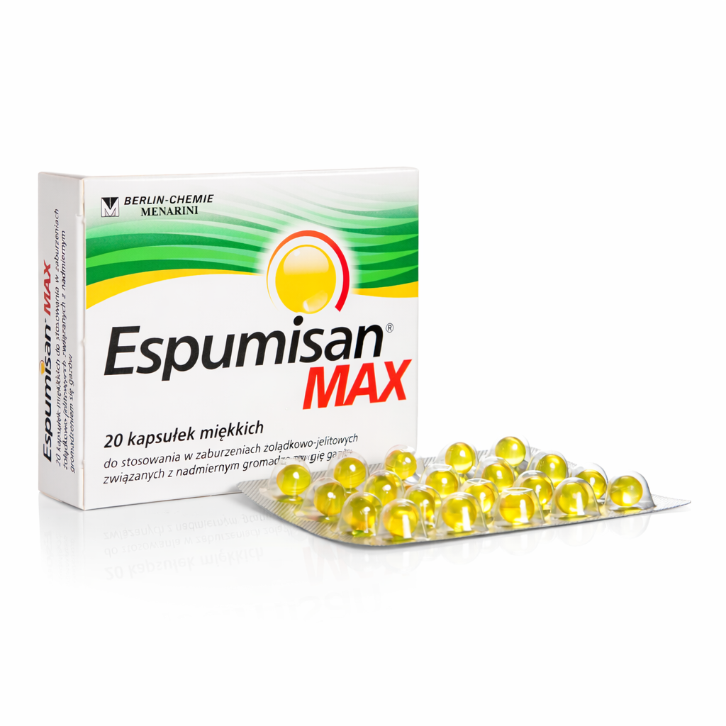 espumisan max 20 capsules blister pack