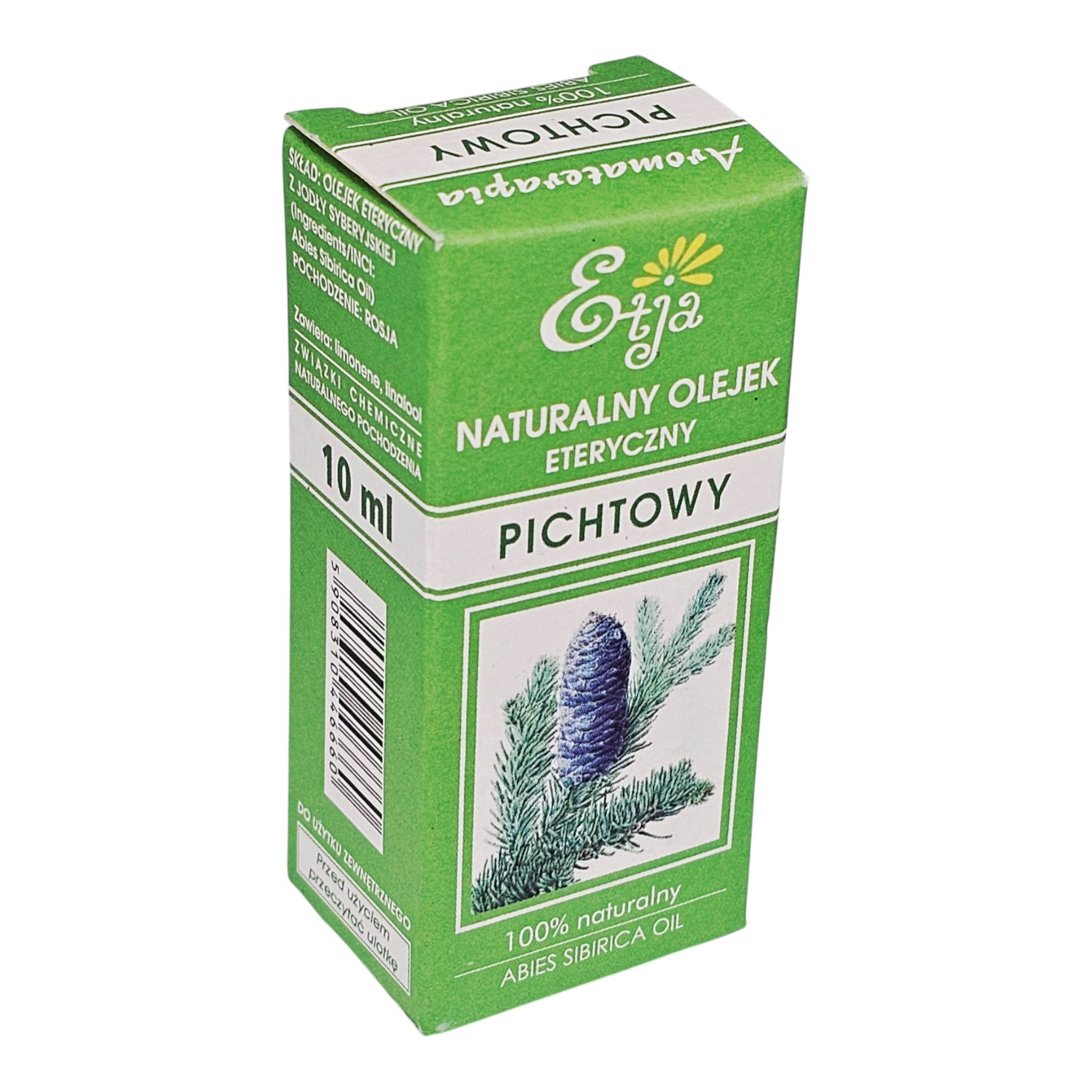 Etja Natural Siberian Fir Essential Oil – Olejek Pichtowy 10ml - Apteczka | Proton Nutrition