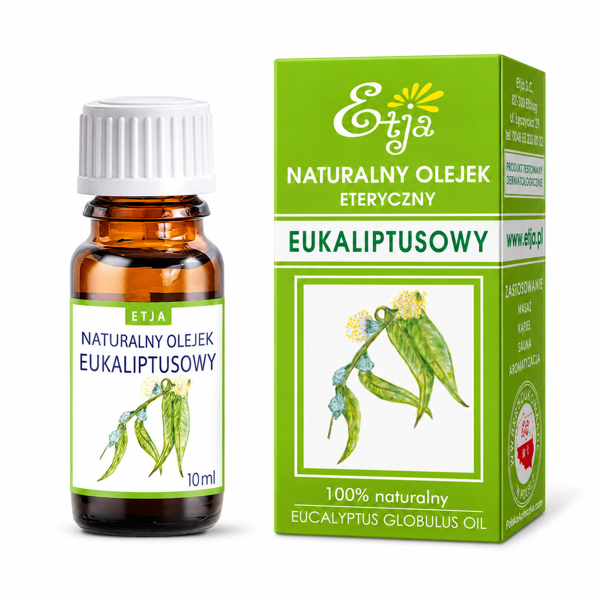 Eucalyptus Essential Oil 10ml – Etja | Olejek eukaliptusowy 10ml – Etja
