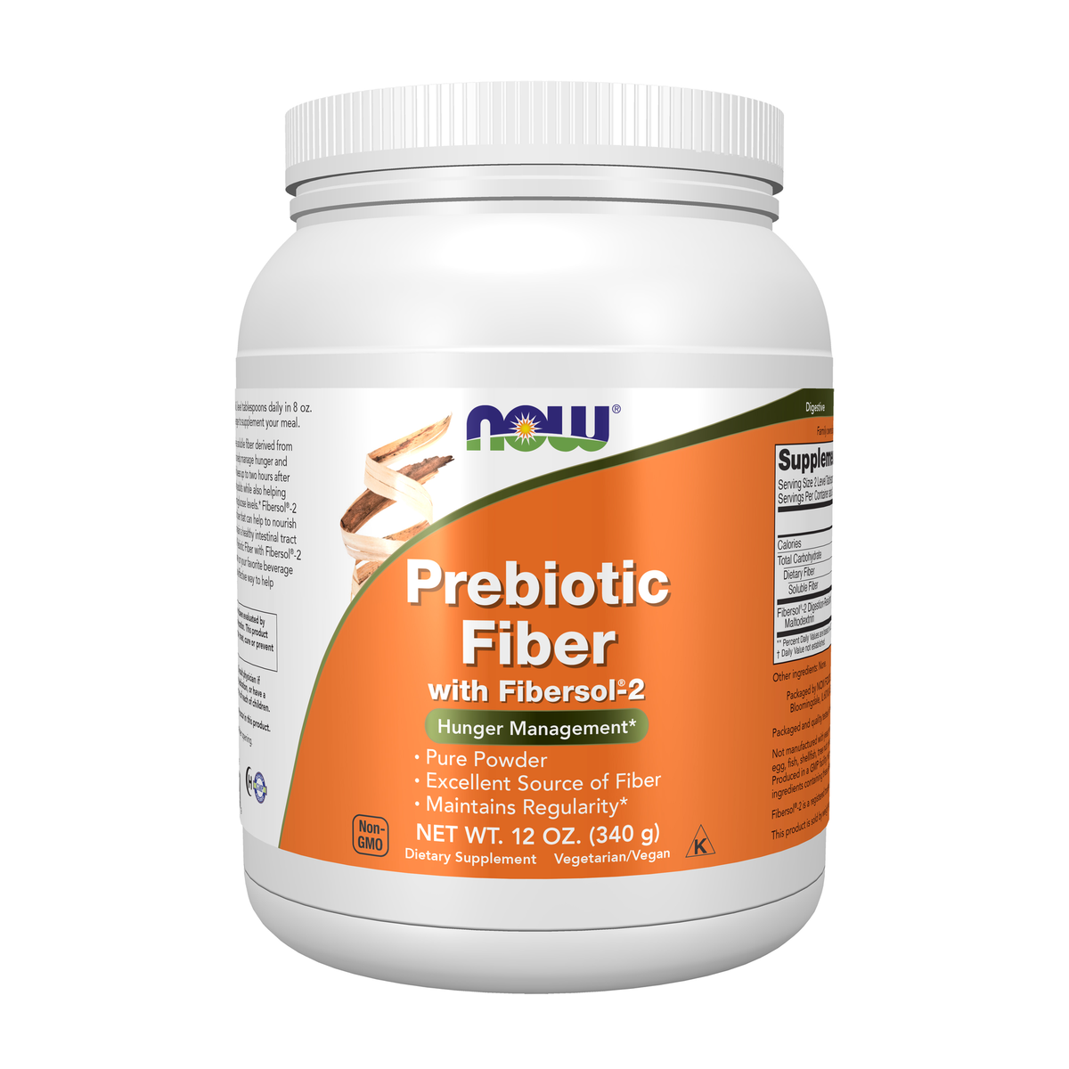 NOW Foods Prebiotic Fiber with Fibersol®-2 Powder - 12 oz. / prebiotyk błonnik z Fibersol®-2 proszek - 12 oz.