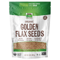 NOW Foods Golden Flax Seeds, Organic - 32 oz. / nasiona złotego lnu, produkt ekologiczny - 32 oz.