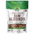 NOW Foods Almonds, Organic, Raw & Unsalted / migdały, produkt ekologiczny, surowe i niesolone