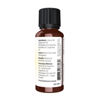 NOW Foods Mental Focus Oil Blend - 1 fl. oz. – right label / Etykieta producenta