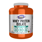 NOW Foods Whey Protein Isolate, Creamy Vanilla Powder - 5 lbs. / izolat białka serwatkowego, kremowa wanilia proszek - 5 lb