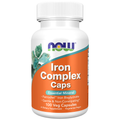 NOW Foods Iron Complex Caps - 100 Veg Capsules / żelazo kompleks kapsułek - 100 kapsułek roślinnych