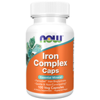 NOW Foods Iron Complex Caps - 100 Veg Capsules / żelazo kompleks kapsułek - 100 kapsułek roślinnych