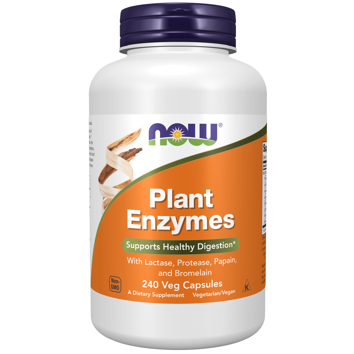 NOW Foods Plant Enzymes - 240 Veg Capsules / roślinny enzymy - 240 kapsułek roślinnych