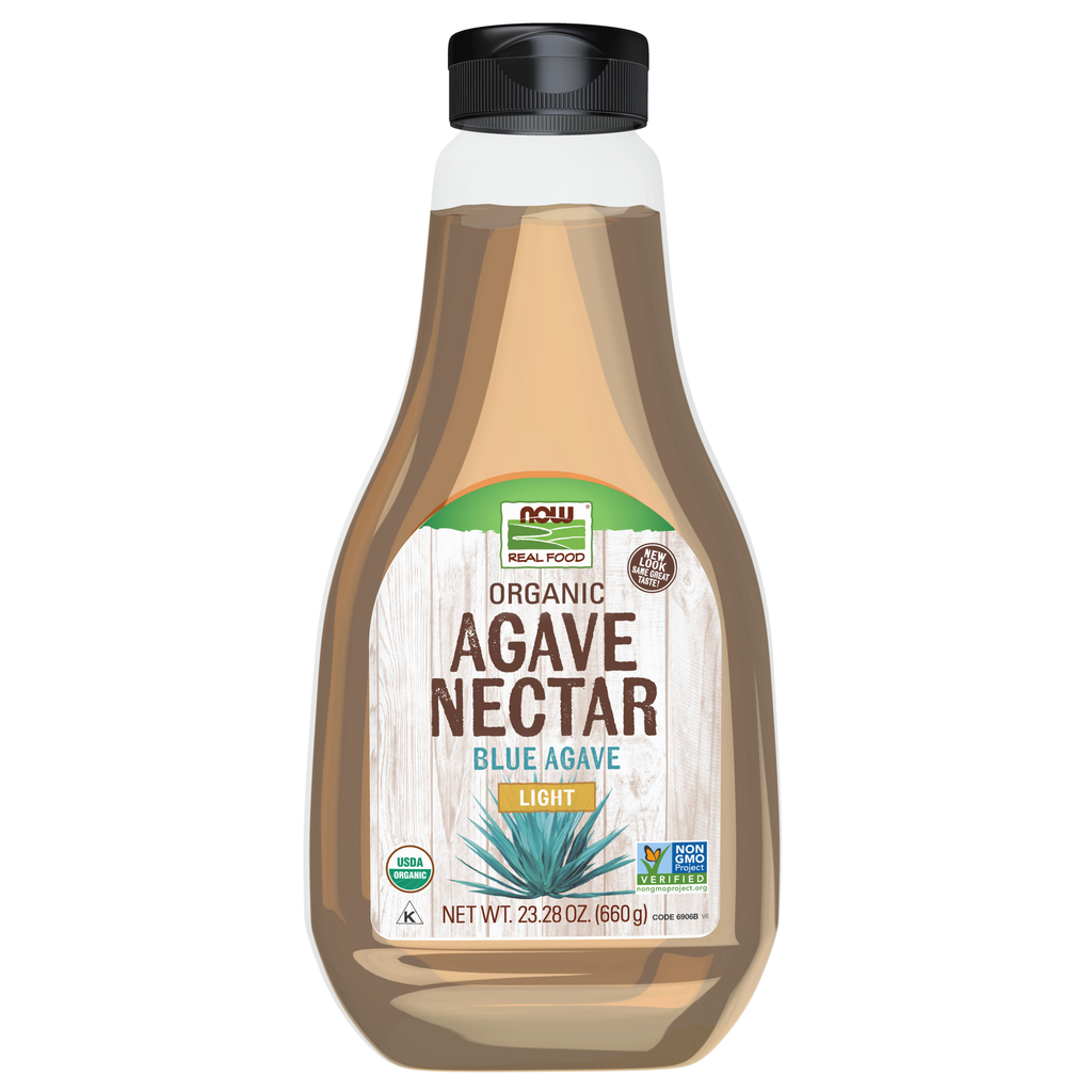 NOW Foods Agave Nectar, Light & Organic - 23.28 oz. / Agave Nectar, Light & produkt ekologiczny - 23.28 oz.