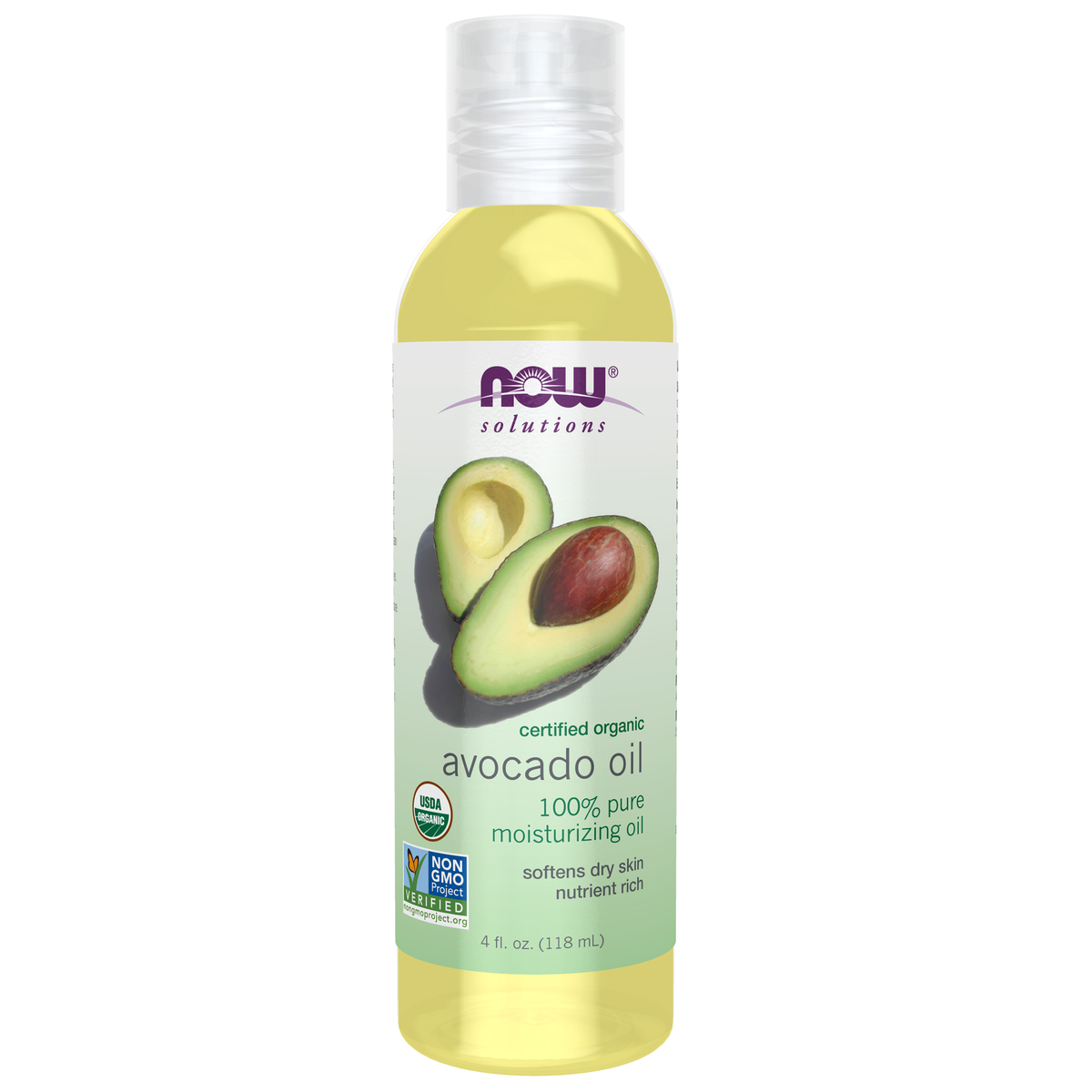NOW Foods Avocado Oil, Organic - 4 fl.oz. / olej z awokado, produkt ekologiczny - 4 fl.oz.