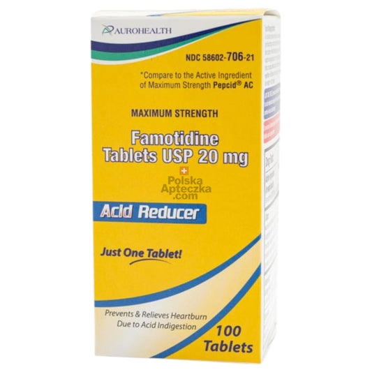 Famotidine 20mg 100 tablets