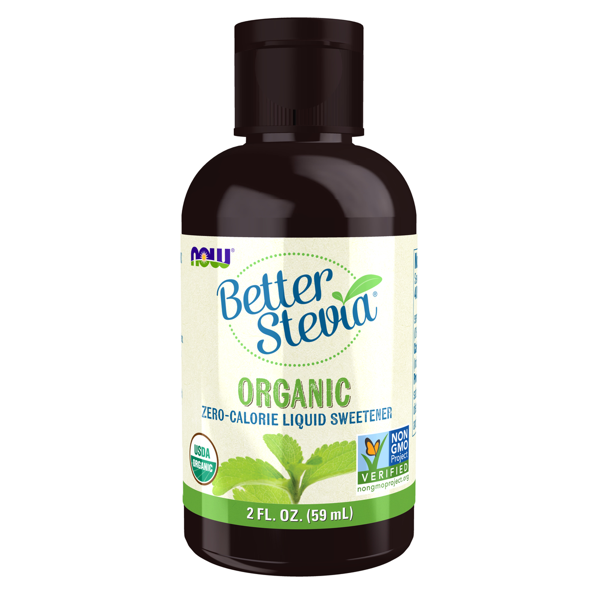NOW Foods BetterStevia® Liquid, Organic - 2 fl. oz. / BetterStevia® płyn, produkt ekologiczny - 2 fl oz