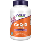 NOW Foods CoQ10 100 mg with Hawthorn Berry - 180 Veg Capsules / CoQ10 100 mg z owocem głogu - 180 kapsułek roślinnych