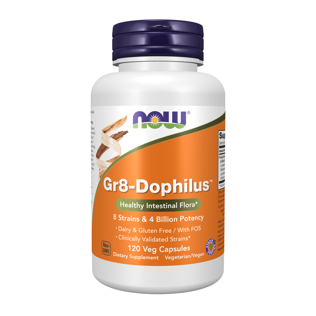 NOW Foods Gr8-Dophilus™ - 120 Veg Capsules / Gr8-Dophilus™ - 120 kapsułek roślinnych