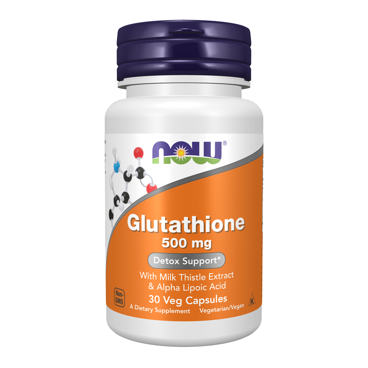 NOW Foods Glutathione 500 mg - 30 Veg Capsules / glutation 500 mg - 30 kapsułek roślinnych