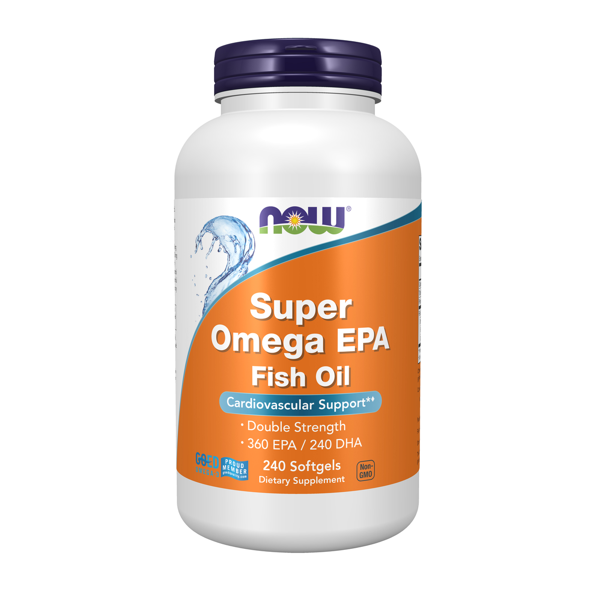NOW Foods Super Omega EPA Fish Oil, Double Strength - 240 Softgels / Super Omega EPA olej rybi, podwójna moc - 240 kapsułek miękkich