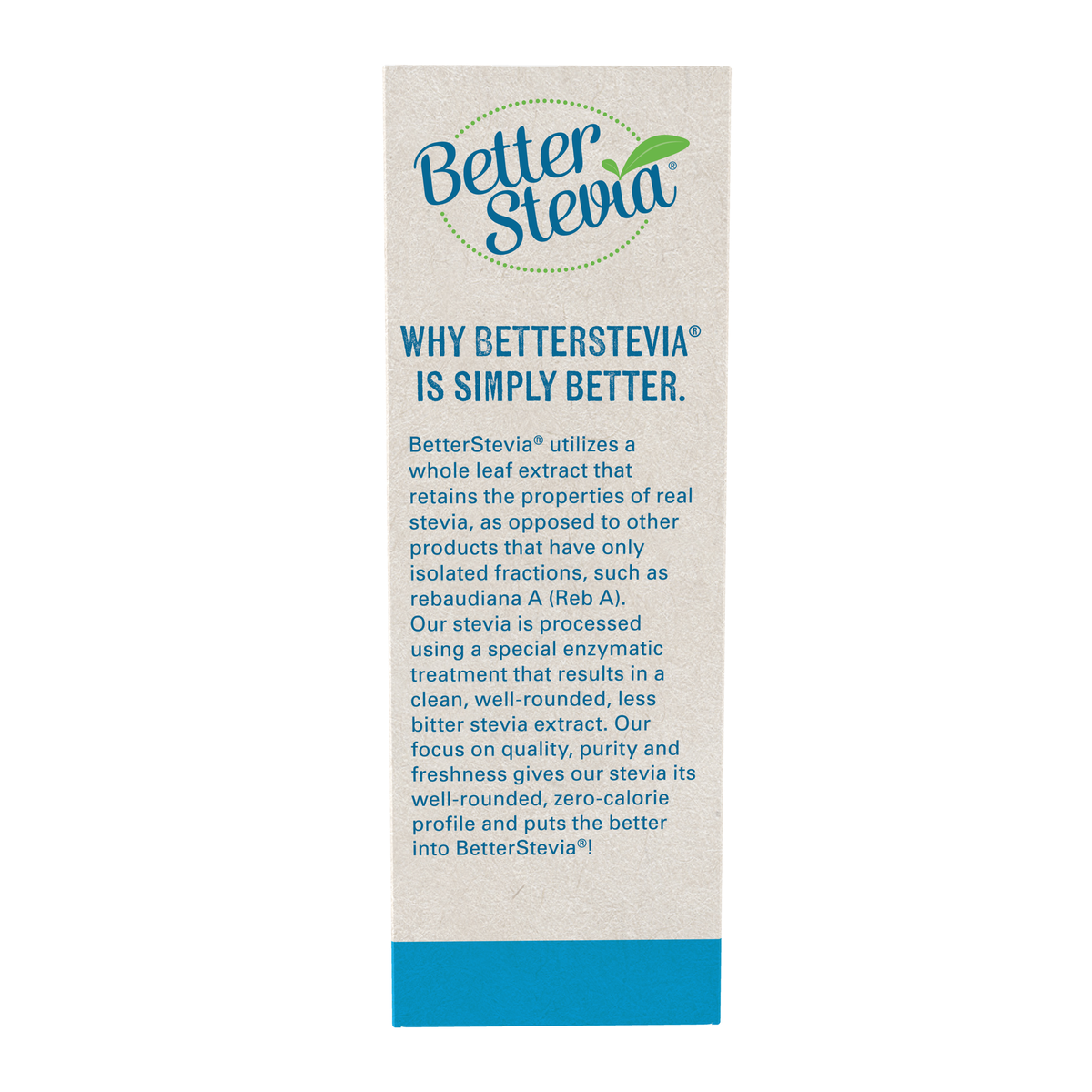 NOW Foods BetterStevia® Balance™ with Chromium & Inulin - 100 Packets – Left label / Etykieta producenta