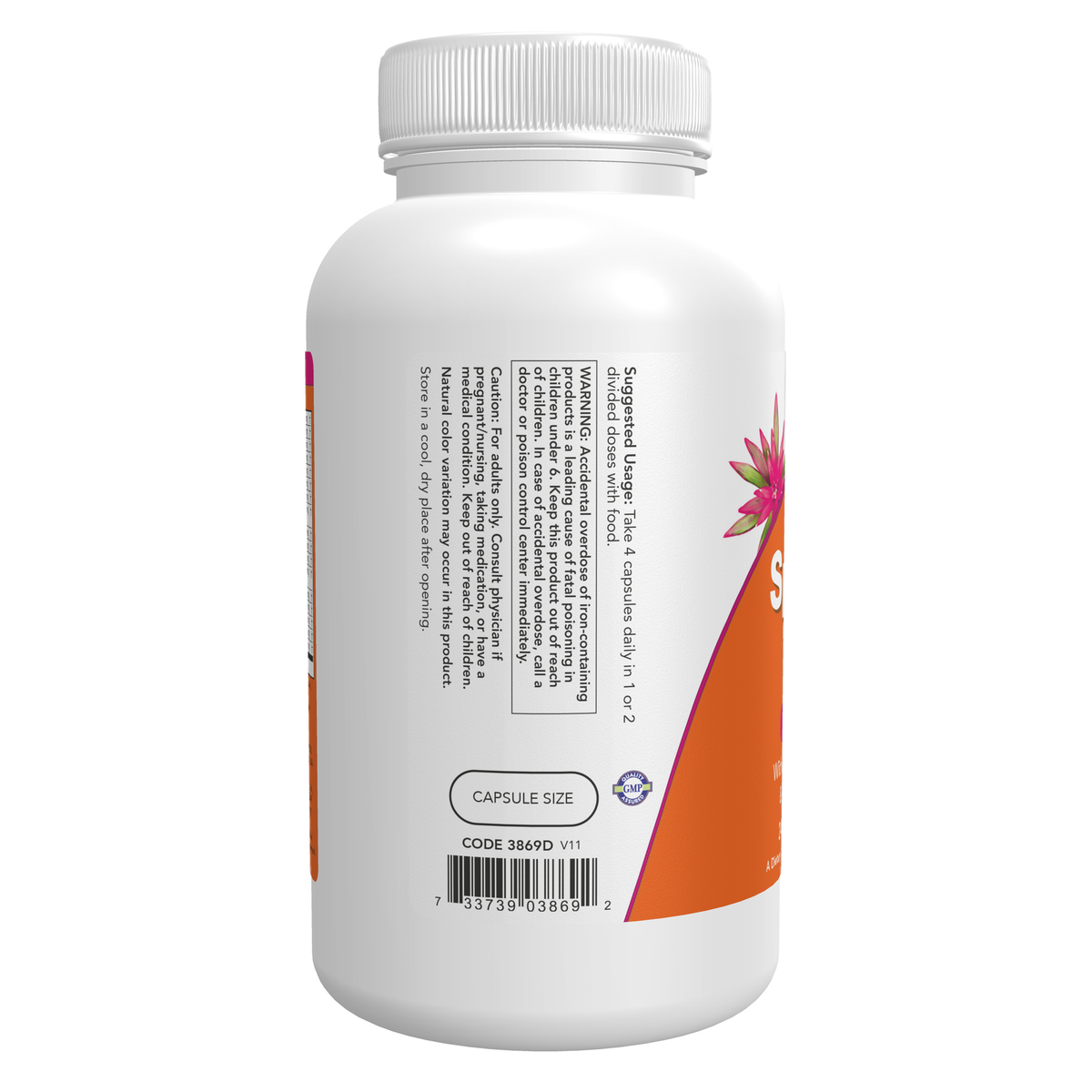 NOW Foods Special Two - 240 Veg Capsules – Label details / Etykieta producenta