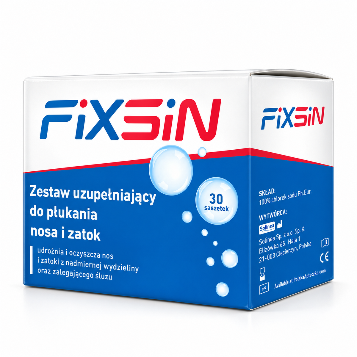 Fixsin Nasal & Sinus Rinse Refill – 30 Sachets / Fixsin zestaw uzupełniający – 30 saszetek
