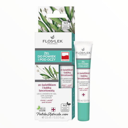 Floslek, gel for eyelids and eyes with eyebright and plantain 15ml