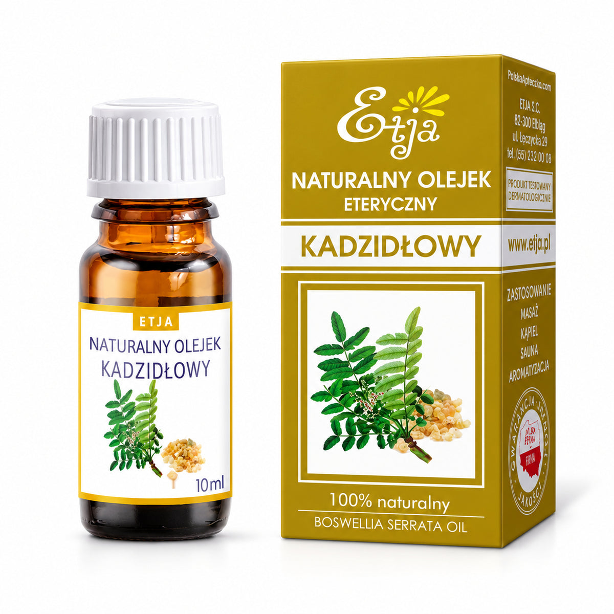 Frankincense Essential Oil 10ml – Etja | Olejek kadzidłowy 10ml – Etja
