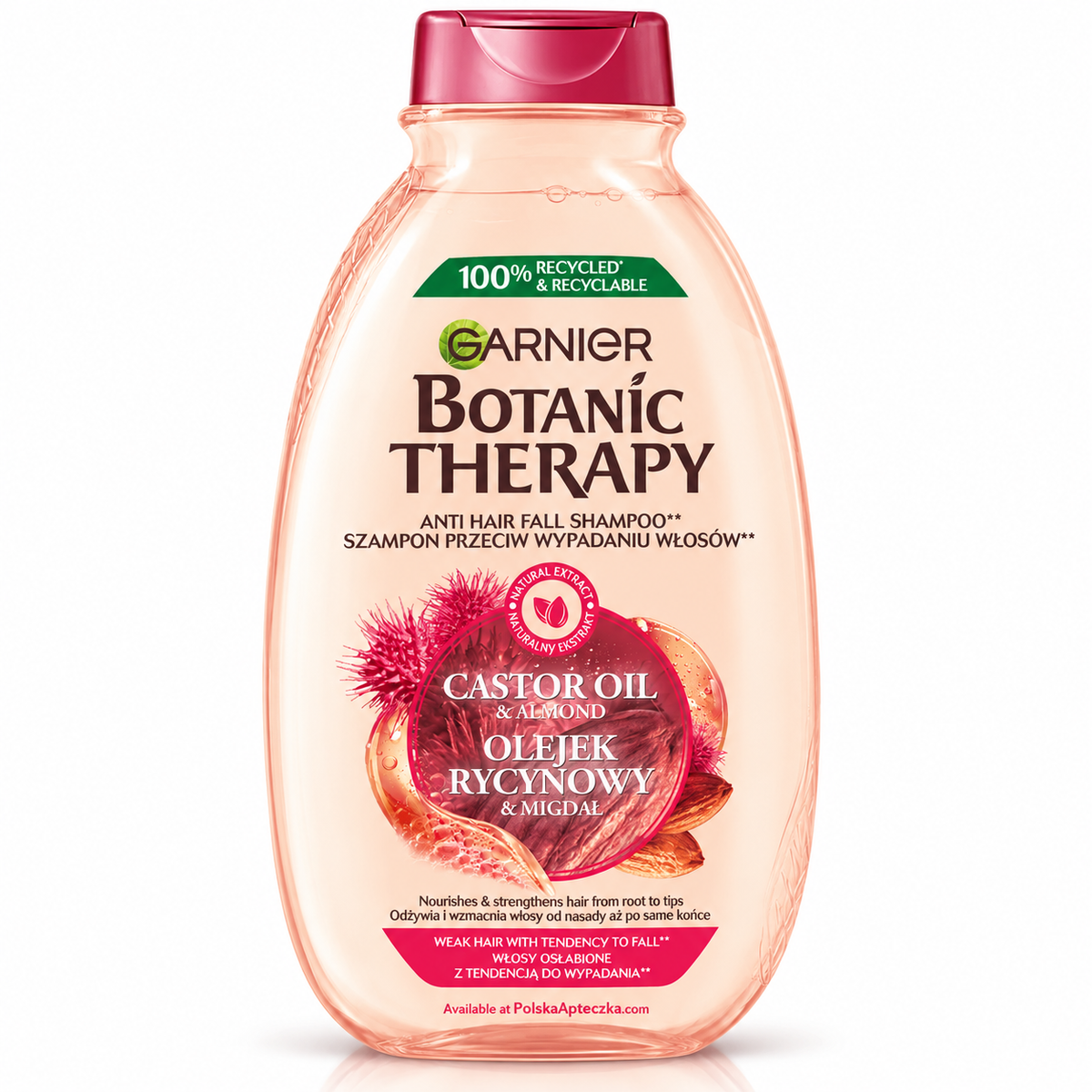 Garnier Botanic Therapy Castor Oil & Almond Shampoo 400 ml / Garnier Botanic Therapy Olejek Rycynowy i Migdał, szampon 400 ml