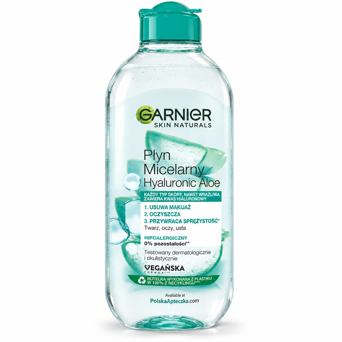 Garnier Hyaluronic Aloe Micellar Cleansing Water 400 ml / Garnier Hyaluronic Aloe, płyn micelarny 400 ml