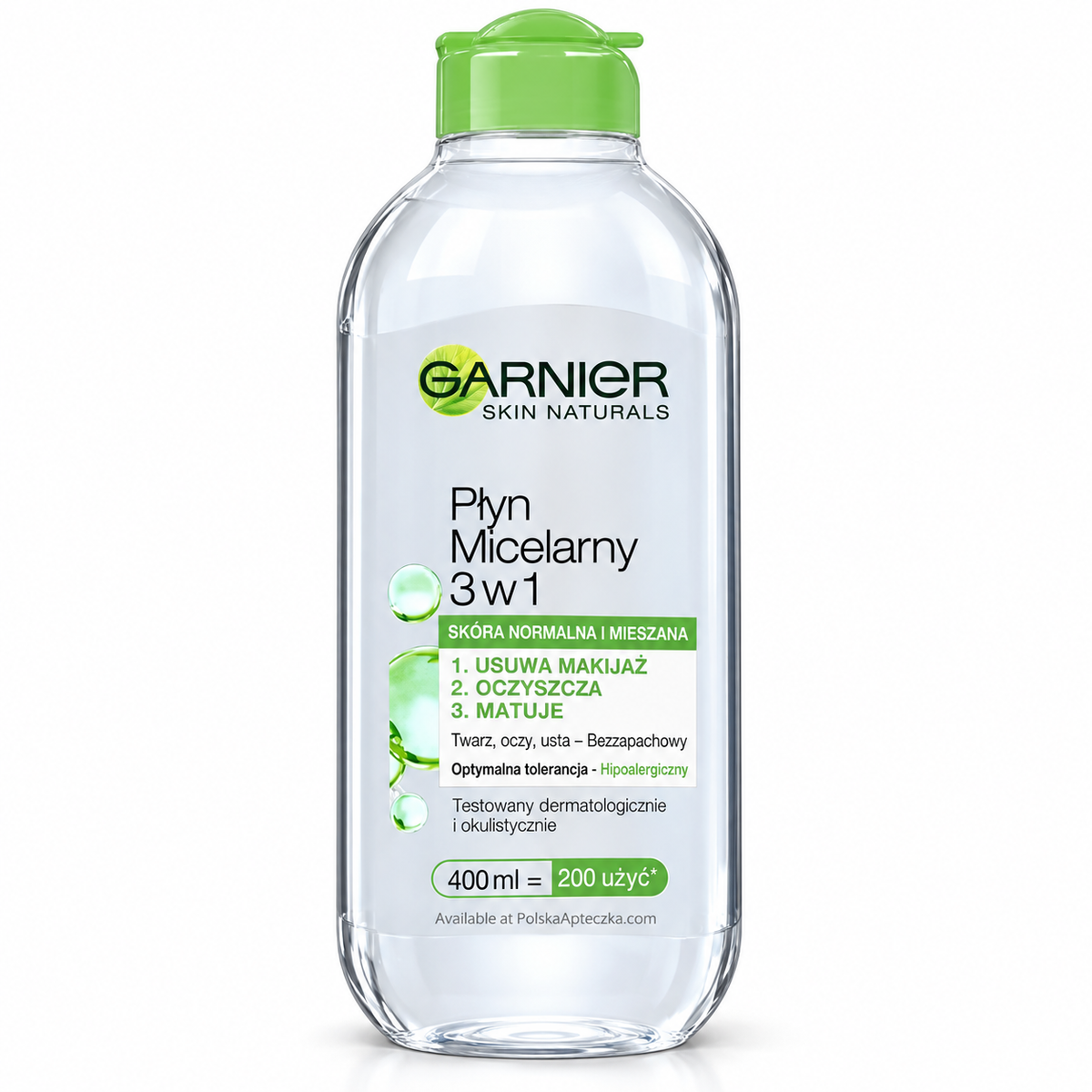Garnier Micellar Water for Normal & Combination Skin 400 ml / Garnier, płyn micelarny do cery normalnej i mieszanej 400 ml