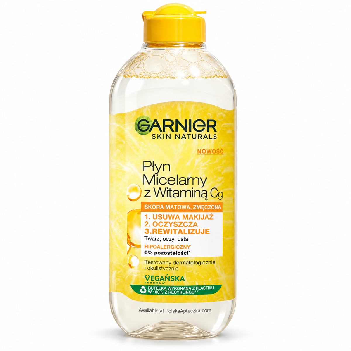 Garnier Vitamin C Micellar Cleansing Water 400 ml / Garnier, płyn micelarny z witaminą Cg 400 ml