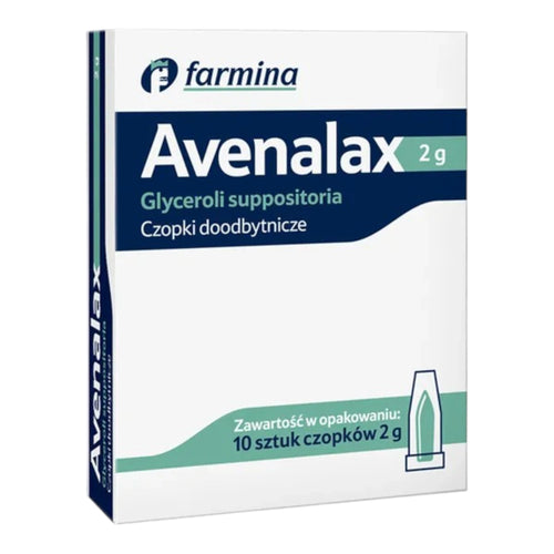 Avenalax (Glycerin Suppositories), 2g, 10 Pieces - Apteczka | Proton Nutrition