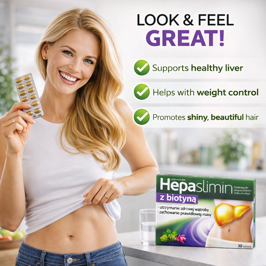 Hepaslimin with Biotin 30 Tablets