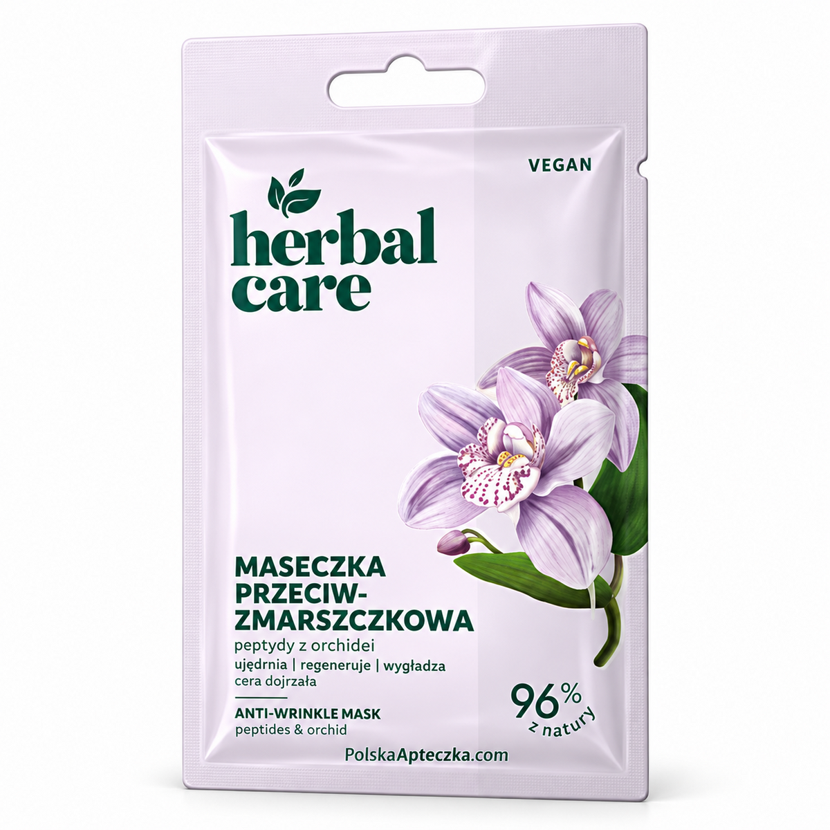 Peptide & Orchid Anti-Wrinkle Face Mask, 7 g – Herbal Care by Farmona / Przeciwzmarszczkowa Maseczka Peptydy z Orchideą, 7 g – Herbal Care by Farmona