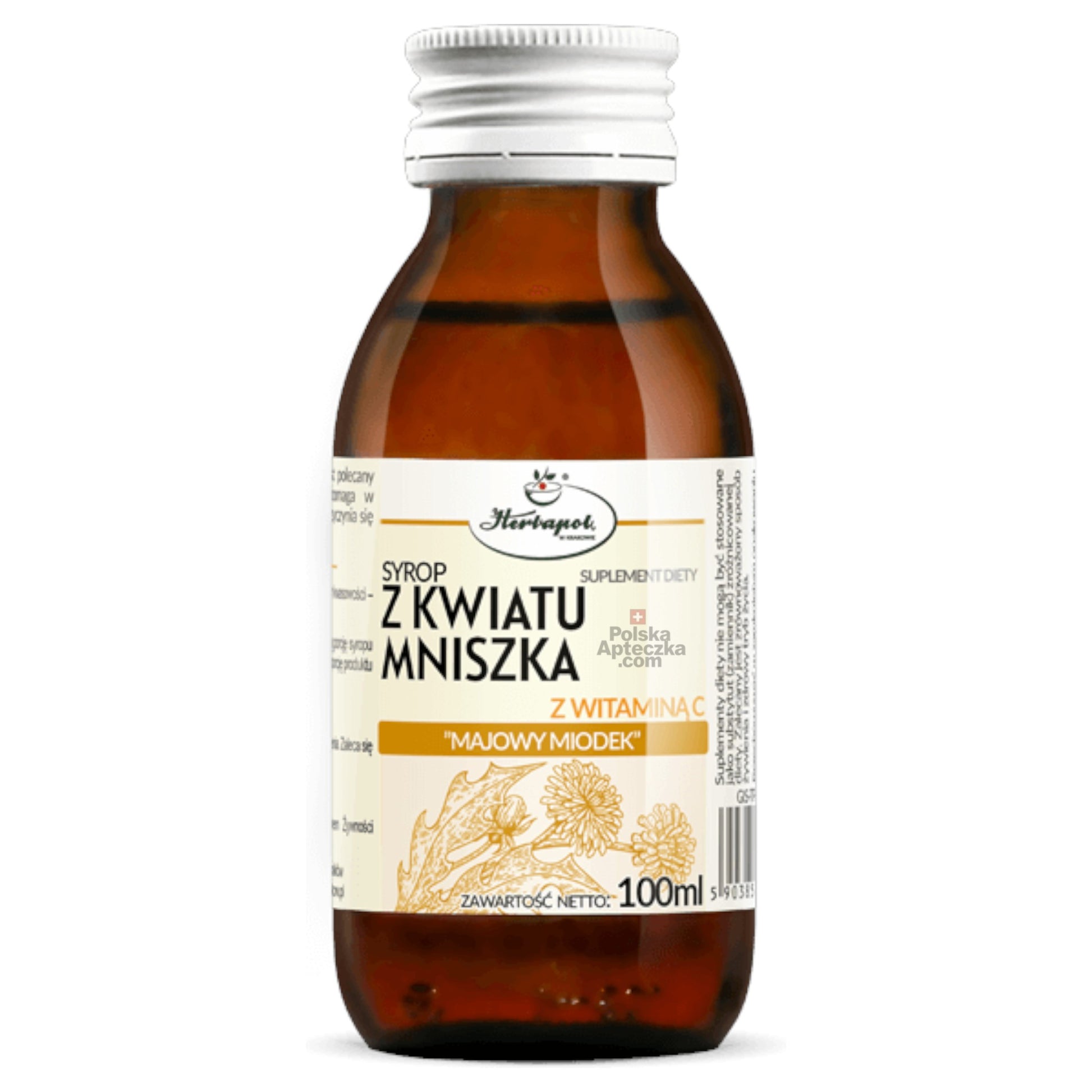 herbapol dandelion flower syrup bottle