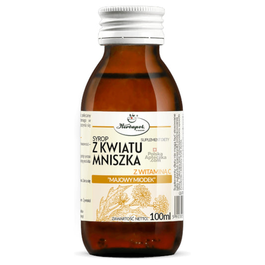 herbapol dandelion flower syrup bottle