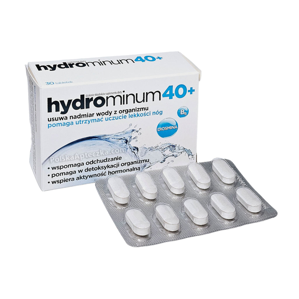 Hydrominum 40+ water retention supplement with diosmin and vitamin B6 for women