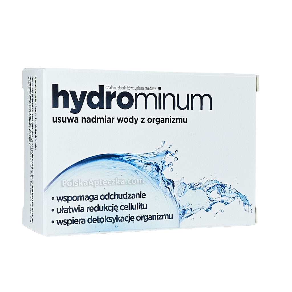 Hydrominum water retention detox support cellulite reduction 30 tablets