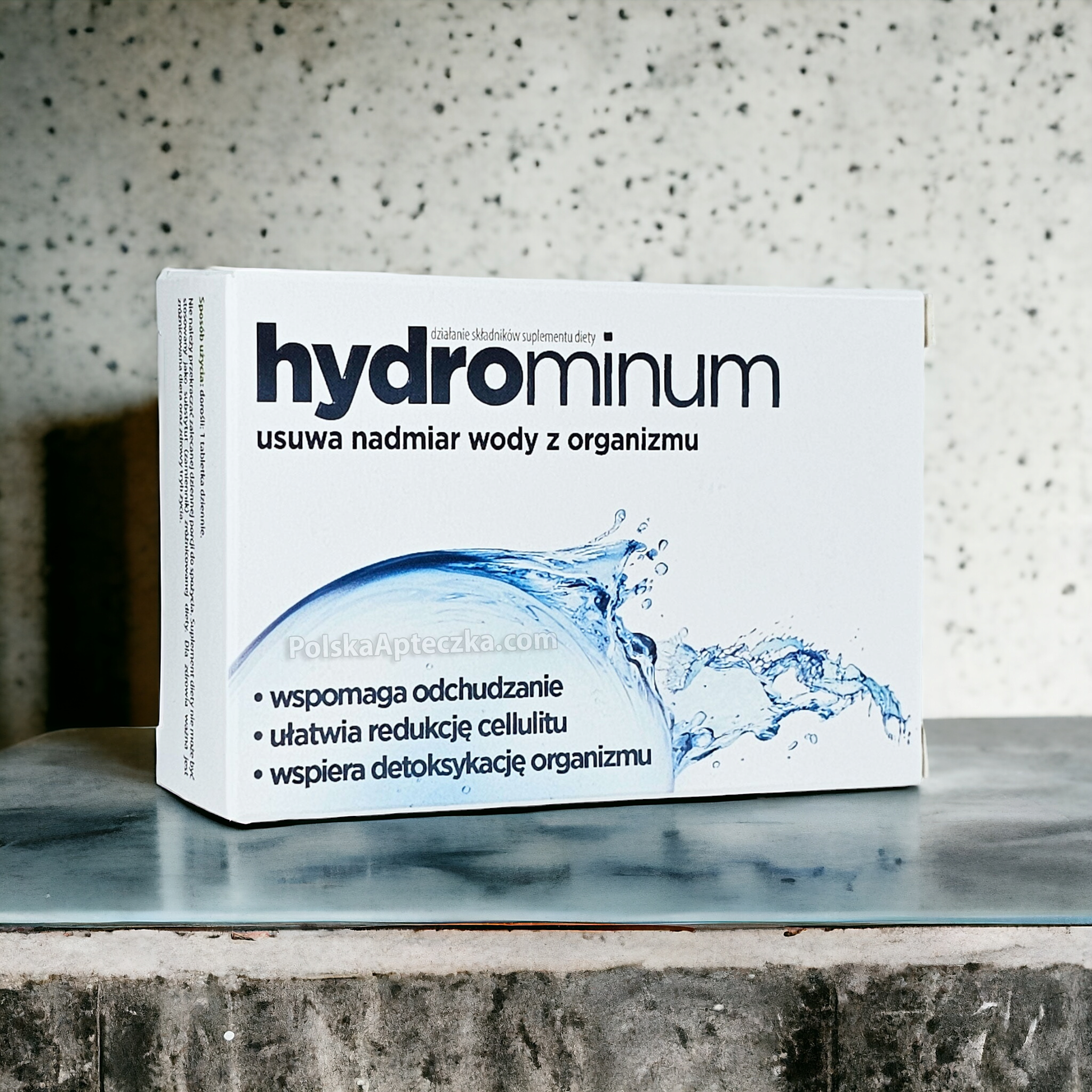 Hydrominum water retention detox support cellulite reduction 30 tablets